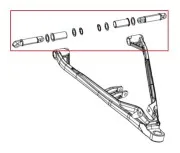 Комплект втулок для нижних рычагов Polaris SM-08610