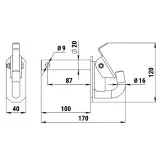 Прицепной крюк для снегохода POLARIS