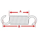 Пружина крепления глушителя Polaris SM-02101