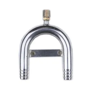 Колено 25 мм нерж. с вентиляцией