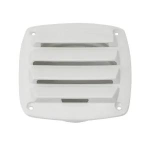 Крышка вентиляции пластмассовая квадратная 127х127мм, белая