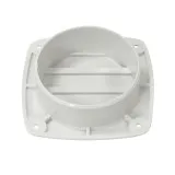 Крышка вентиляции пластмассовая квадратная 127х127мм, белая