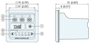 Панель управления стеклоочистителями