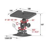 Площадка монтажная на баллон быстросъемная