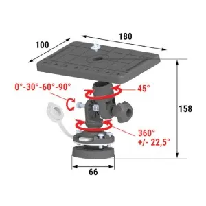 Площадка монтажная на палубу-переборку быстросъемная