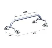 Рейлинг 400 мм на баллон надувной лодки