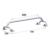 Рейлинг 600 мм на баллон надувной лодки