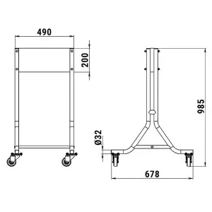 Стойка для 1-го ПЛМ передвижная