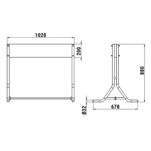 Стойка для 2-х ПЛМ