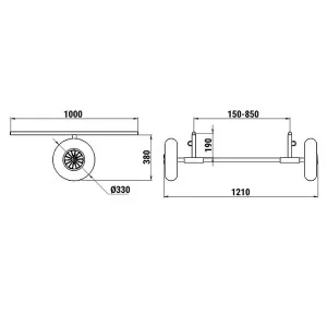 Тележка для транспортировки лодки