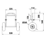 Тележка для транспортировки лодки типа "Пелла"