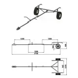 Трейлер для транспортировки НЛ длиной до 3,8 м.