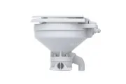 Унитаз судовой керамический с вертикальным насосом 12В (размер компакт) 