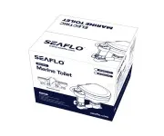 Унитаз судовой керамический с вертикальным насосом 24В (размер компакт) 