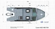 Моторная лодка Салют 480 Neo Fish