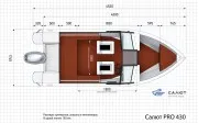 Моторная лодка Салют PRO 430