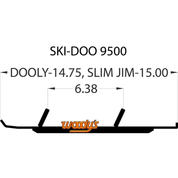 Коньки для лыж снегохода Ski-Doo DS4-9500