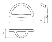 Рым ручка для транспортировки (сталь)