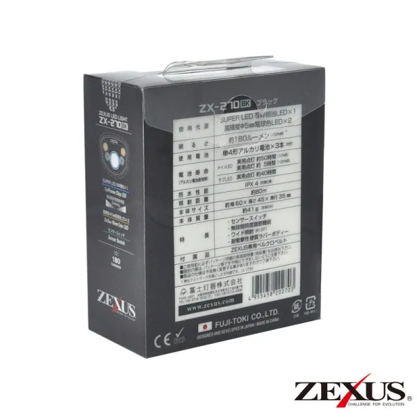 Налобный фонарь Zexus ZX-270BK