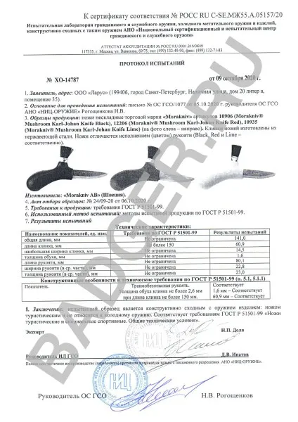 Грибной нож Mora Mushroom (S) Black