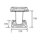 Стойка под кресло (18 см.),сталь