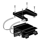 Струбцина для крепления даунриггера Scotty