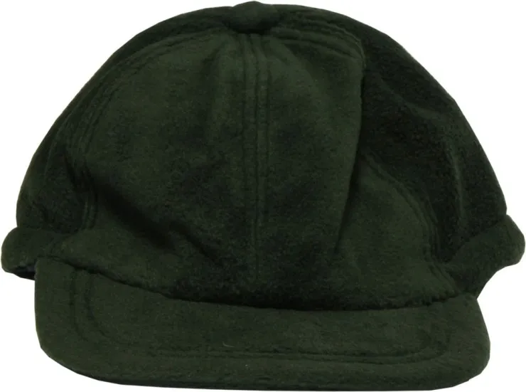 Кепка для рыбалки флисовая,зеленая