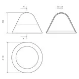 Концевики на були конус (Черный)