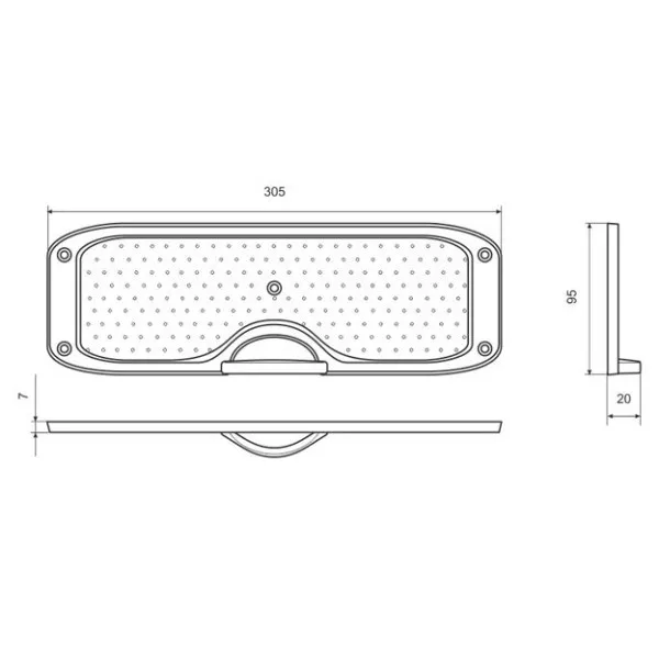 Транц. накладка (металл) (Черный)