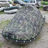 Тент 2Д на лодку 360-390 c отверстием (Камо)