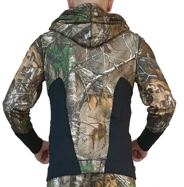Куртка с капюшоном на молнии W8621-230 Black+RealTree (XXL)