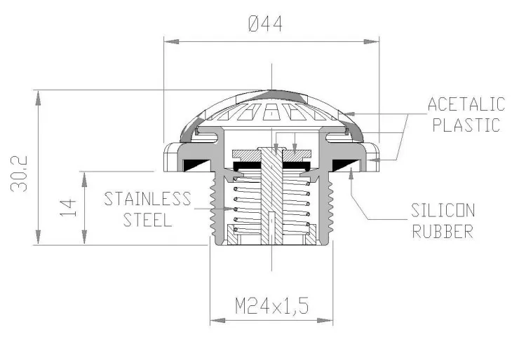 Стравливающий клапан VA-21 260/200 мбар