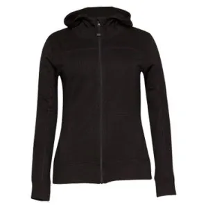 Женская кофта на молнии с капюшоном W8314-010 Black (XL)