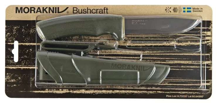 Нож Mora Bushcraft Forest (S) Green (блистер)