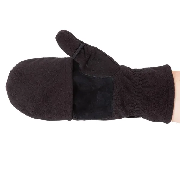 Перчатки с откидным верхом для рыбалки,черные