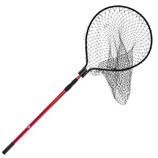 Подсачек телескопический с полиэтиленовой сеткой 46*50 см