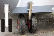 Транцевые колеса на лодку (140 - 150 kg)