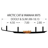 Коньки для лыж снегохода Arctic-Cat DA4-9975