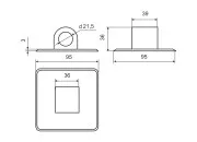 Крепление навесного транца (Черный)