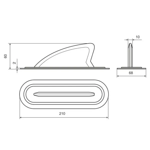 Киль (плавник) (Черный)
