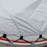 Тент 1Д на лодку 330-340 с носовым отверстием (Серый)