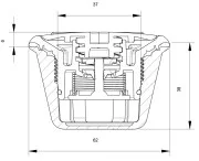 Стравливающий клапан VA-100 270/230 мбар, серый