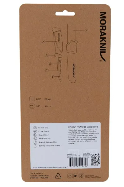 Нож Mora Fishing Scaler 098 (S) Green