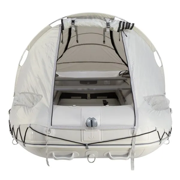 Стояночный тент на лодку HD  (185 х 290 см), серый