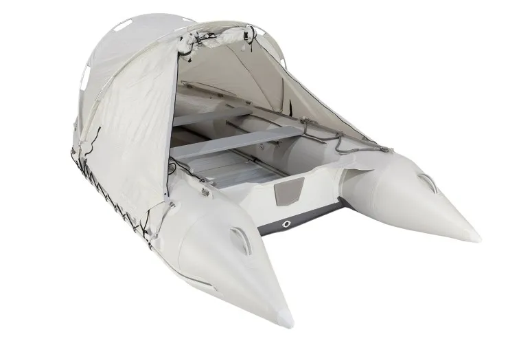 Стояночный тент на лодку HD  (185 х 290 см), серый