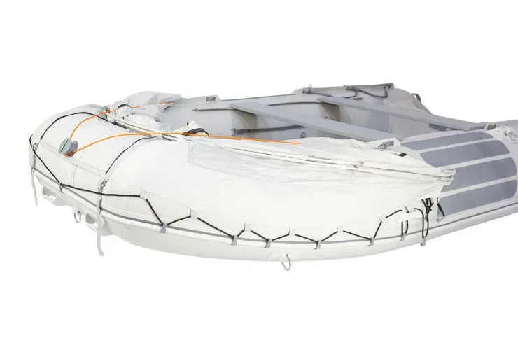 Стояночный тент на лодку HD  (185 х 290 см), серый