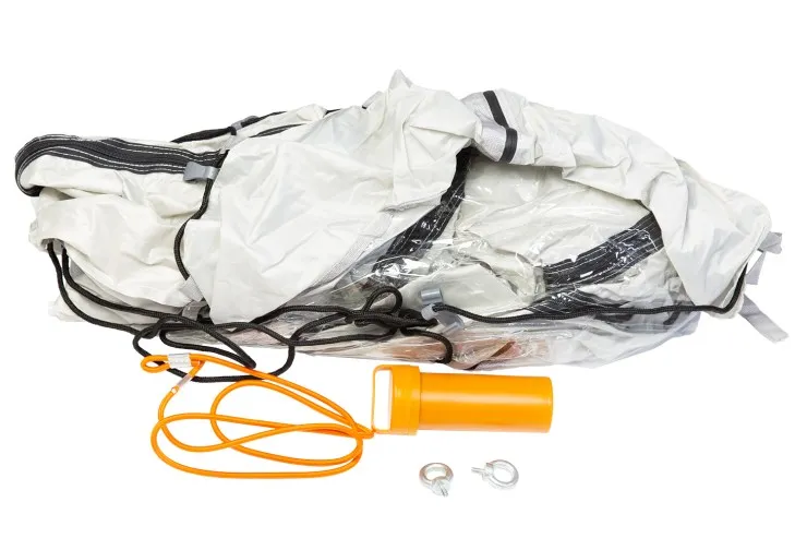 Стояночный тент на лодку HD  (185 х 290 см), серый