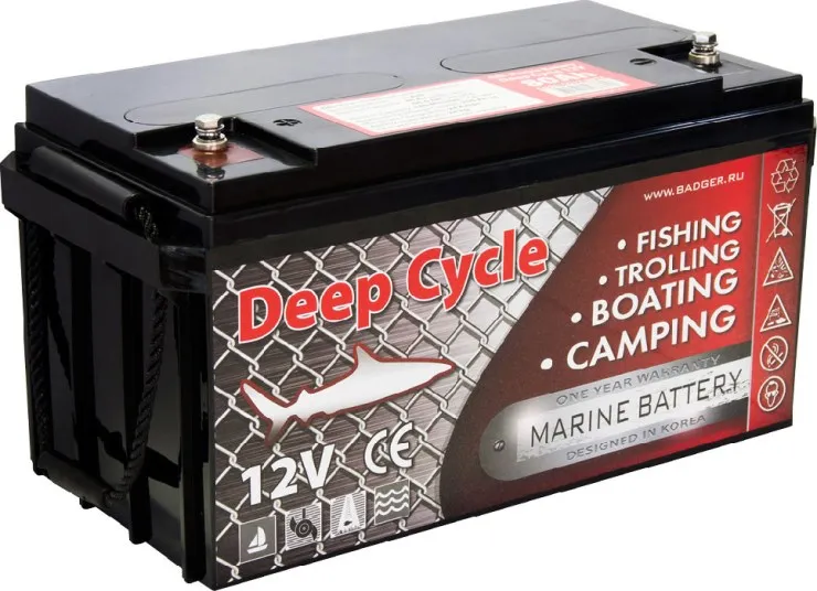 Тяговый аккумулятор для лодочного электромотора Marine Deep Cycle GEL 80Ah 12V