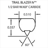 Коньки для лыж снегохода Yamaha TYV4-8800