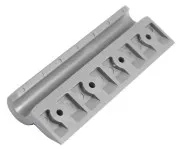 Уголок крепления сиденья пластиковый (передвижной) - 4 отв (Черный)